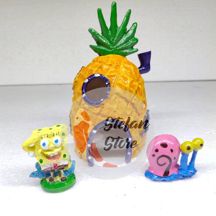Hiasan Aquarium Rumah Spongebob