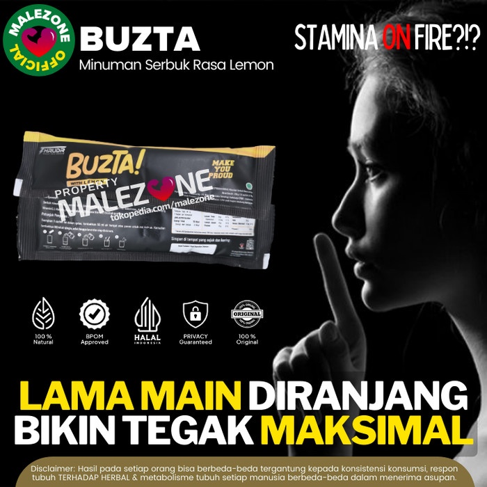 Obat Herbal Buzta thrudr Kuat Tahan Stamina Lama Pria Asli Original