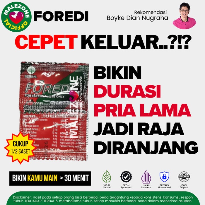 Obat Kuat Herbal Oles Foredi Pria Tahan Stamina Lama Original Dewasa
