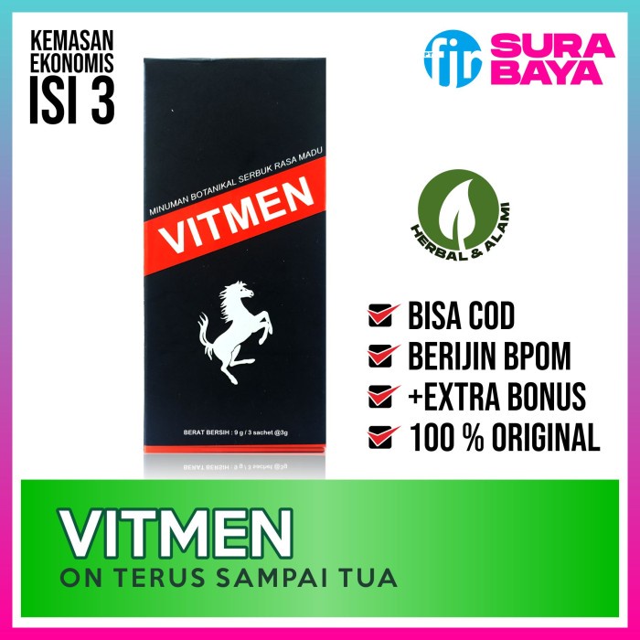 VITMEN OBAT KUAT TAHAN LAMA PRIA DEWASA KEMASAN EKONOMIS BPOM ORIGINAL
