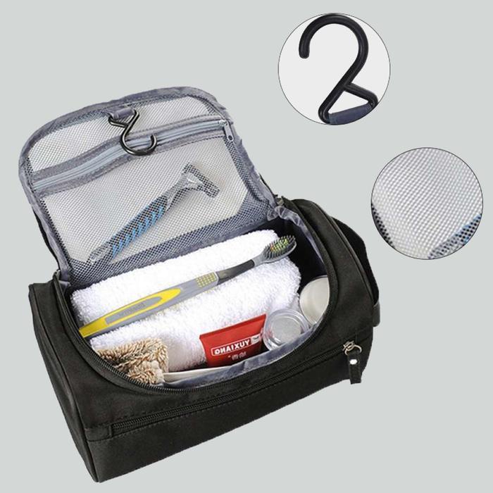 Tas Peralatan Mandi Pria Dengan Gantungan - Tas Mandi Pria - Tas Travel Pria - Organizer Peralatan