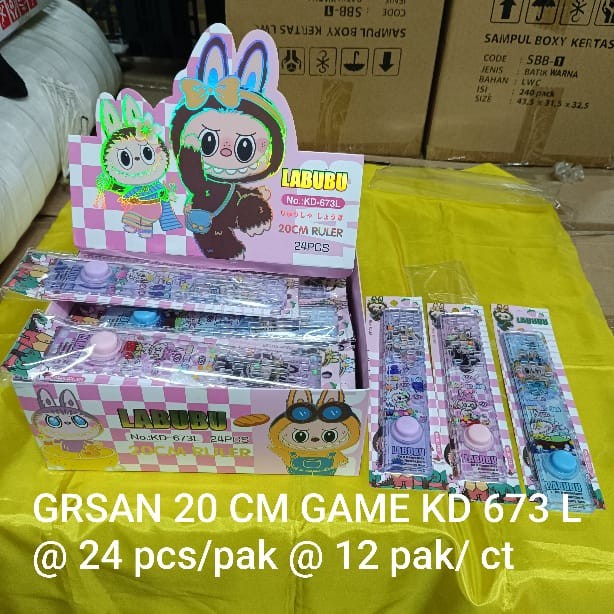 

^^^^^] penggaris gambar labubu maze dan pont shotter air ( 20 cm ) bahan tebal kodeKD 673 L satuan