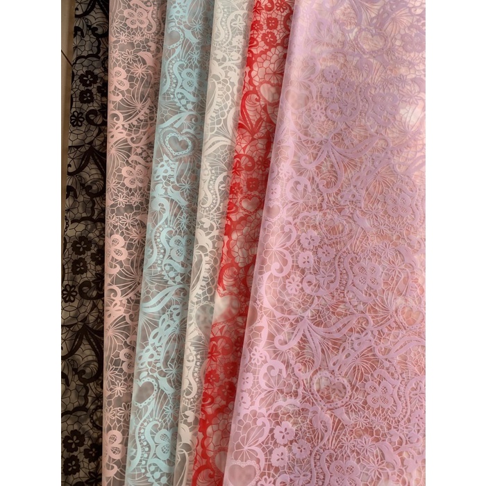 

*****] flower wrap batik india seruni satuan lembar flower wrap buquet bunga