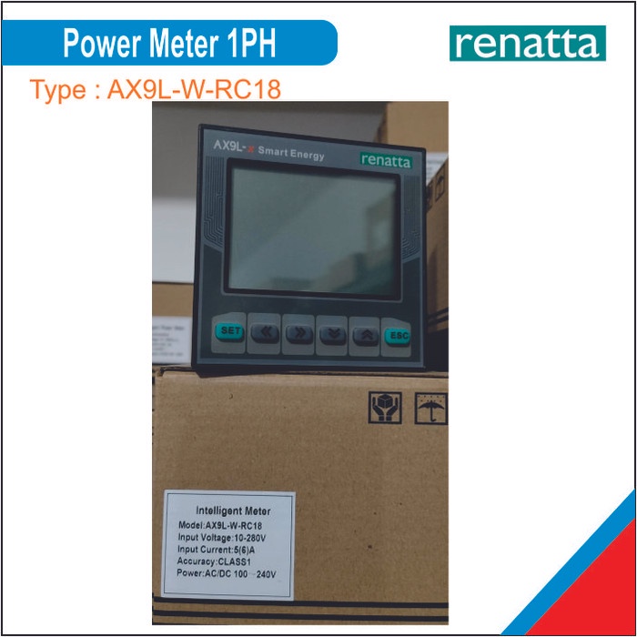 Populer Power Meter Kwh 1 Phase Modbus Rs485 Renatta