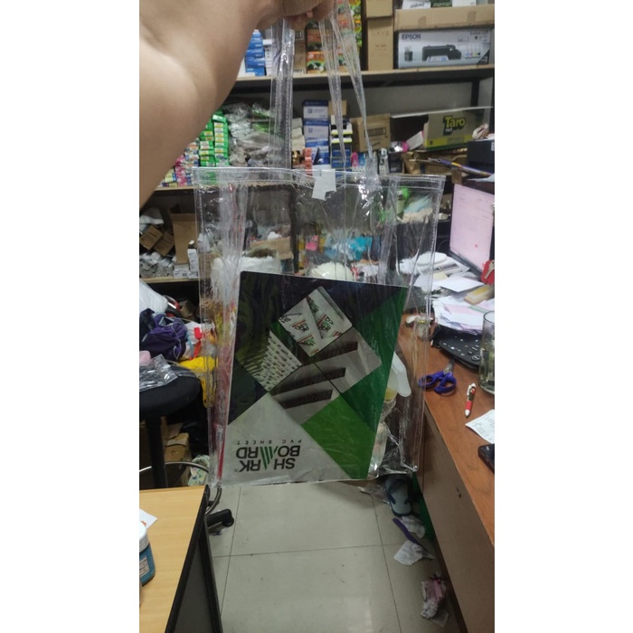 

Ready oke] shopping bag mika 02 ukuran 30 x 40 x 15 cm satuan benang transparan