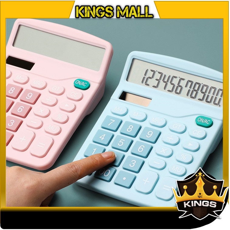 

KINGs - 6257 Kalkulator 12 Digits Macaron / Kalkulator 12-Digit Solar Power Dw05