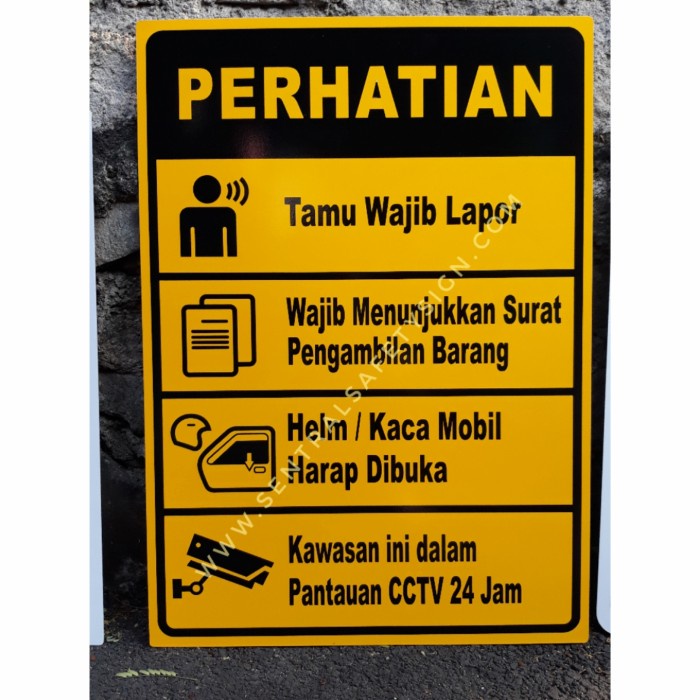 

Ready Rambu Himbauan Masuk Perumahan 80 X 60Cm