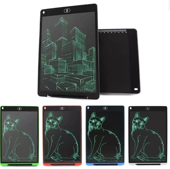 

Ready Papan Tulis Digital, Lcd Writing Tablet Ukuran Besar Lebar 12 Inch