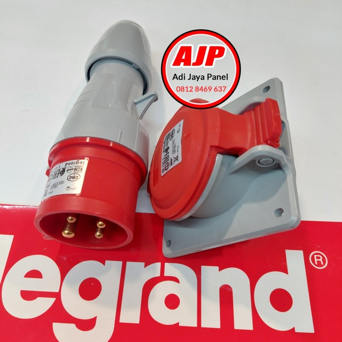 TOP 1SET PANEL MOUNTING LEGRAND 32A 3PHASE 4PIN IP 44 -