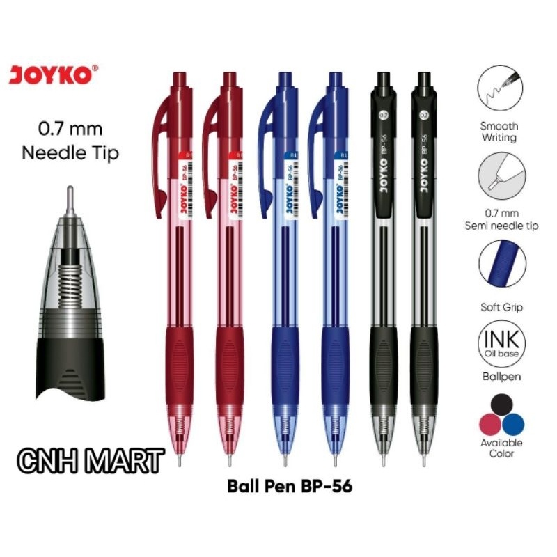 

Balpen Joyko BP - 56 - Balpen Cetek Joyko BP - 56 Warna Hitam Harga 12 Pcs Dw05
