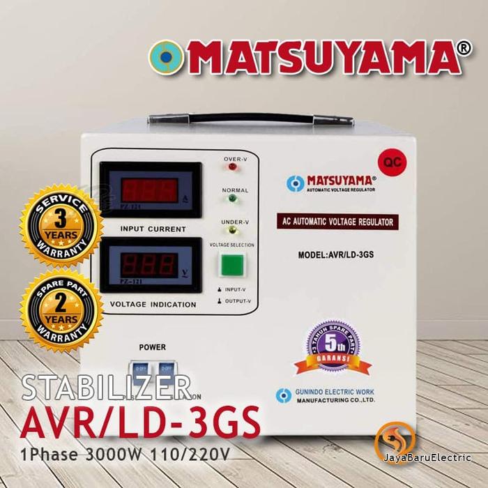 Sale Stabilizer Stavol Avr Matsuyama Stavolt 3000 Watt 3Kva Avr/L-3Gs