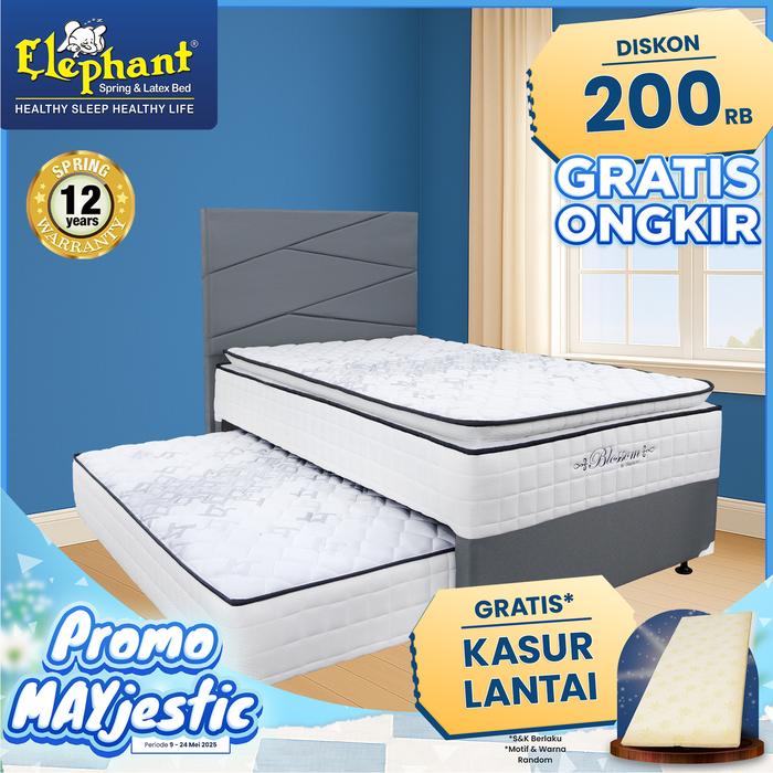 Quantum Furniture - Kasur Springbed 2 In 1 Blossom Elephant