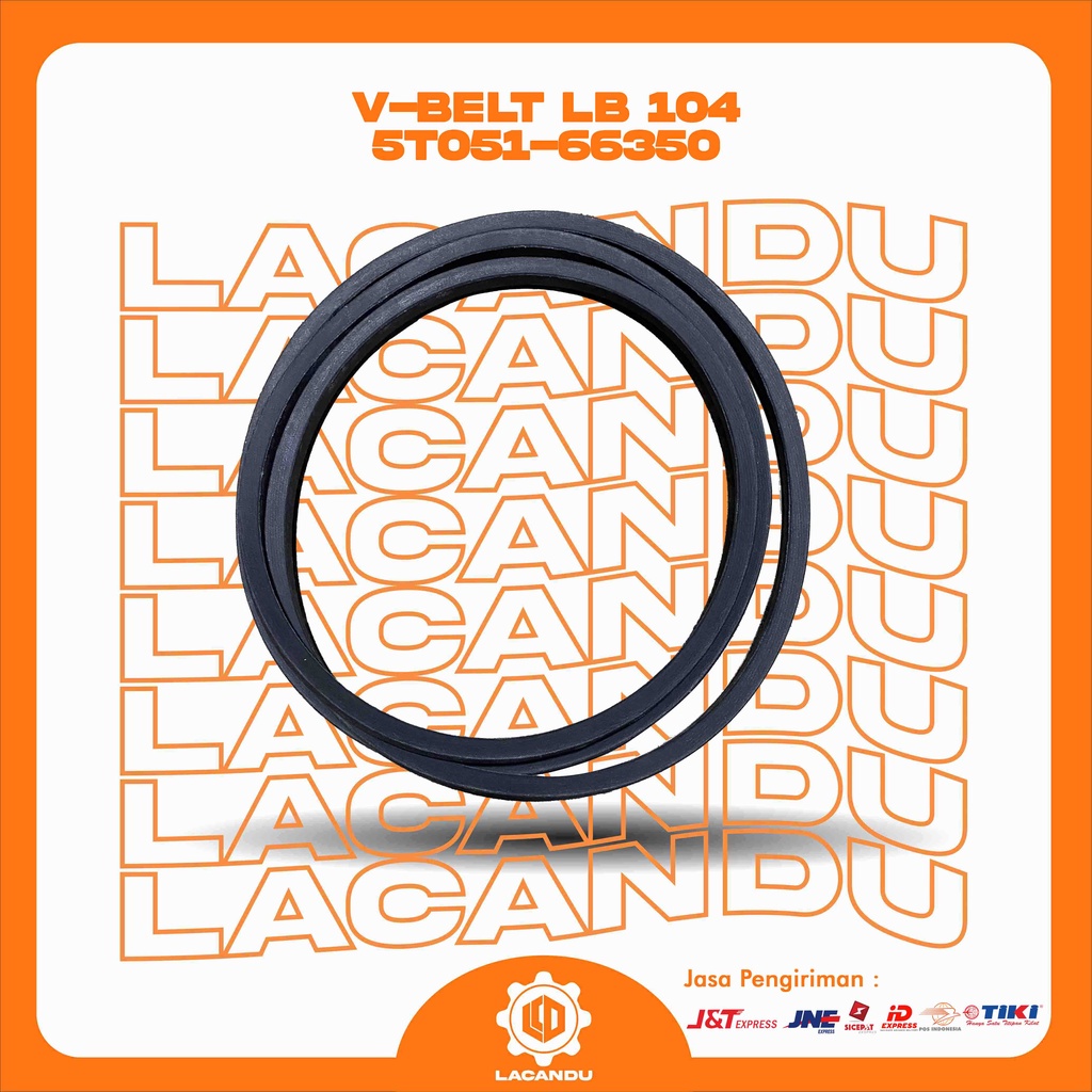V-BELT LB 104 5T051-66350 KUBOTA FOR COMBINE HARVESTER LACANDU PART