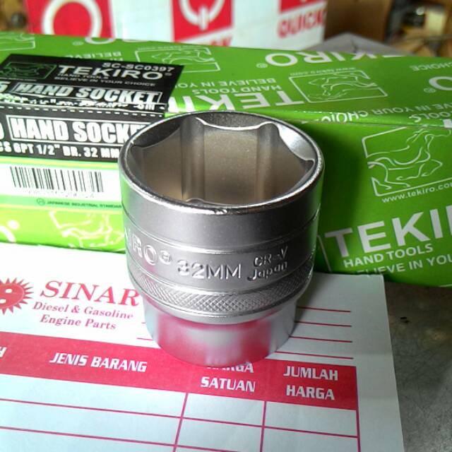 HAND SOCKET 32 - ANAK KUNCI SOK 32 - MATA SOK 32 TEKIRO