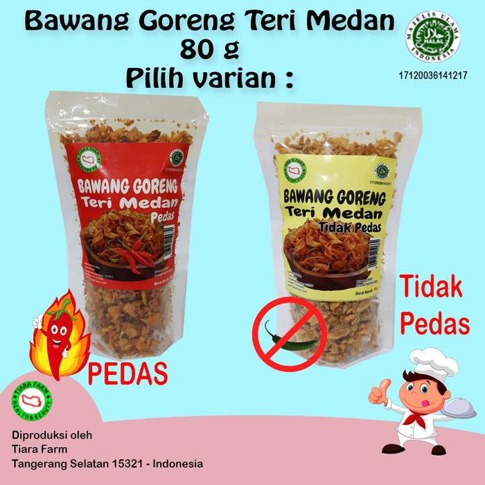 

Kuliner.Kita Bawang Goreng Teri Medan 80 G Tiara Farm
