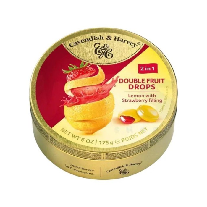 

Kuliner.Kita Cavendish & Harvey Double Fruit Lemon With Strawberry 175Gr