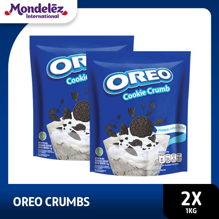 

Kuliner.Kita Oreo Biskuit Cookies Crumb 1 Kg - 2 Packs