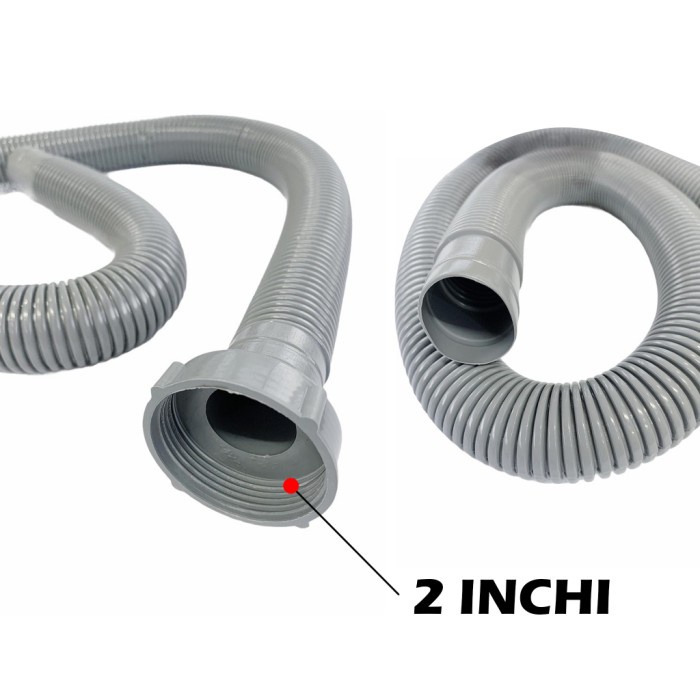 Selang Bak Cuci Piring Drat 2" Selang 1 1/2" 1 Meter Selang Afur