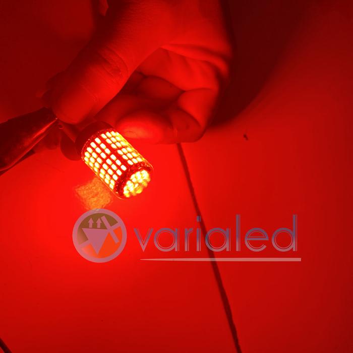Lampu Rem Led Bayonet Bright Non Kedip Stoplamp 1157 Merah Mobil Motor