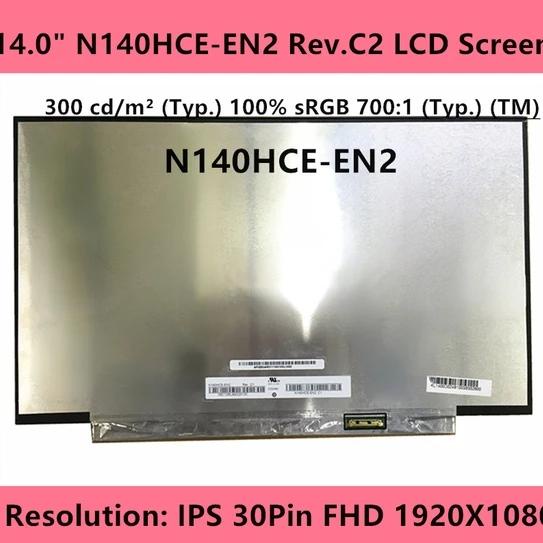 Ready SCREEN LCD N140HCE-EN2 N140HCG-GQ2 NE140FHM-N61 N140HCE-GP2 100% 100 sRGB SRGB TINGGI HIGH