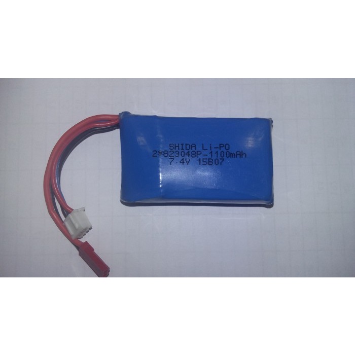 BATRE WL TOYS V913 LIPO BATTERY 7,4V 1100MAH RC, HELI, BOAT, AEROMODEL