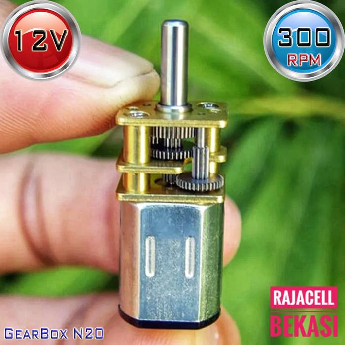 Ready.. Motor Gearbox N20 12V 300Rpm Mini Metal Gear Motor Dinamo High Torque