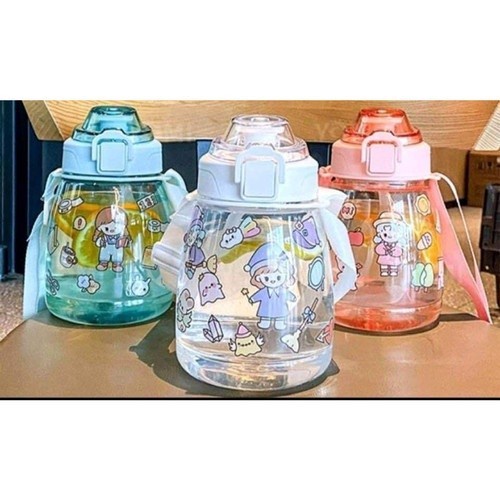 [Expert] Botol Minum 1.3 Liter Bening /Botol Gemoy Bening VIRAL FREE STICKER