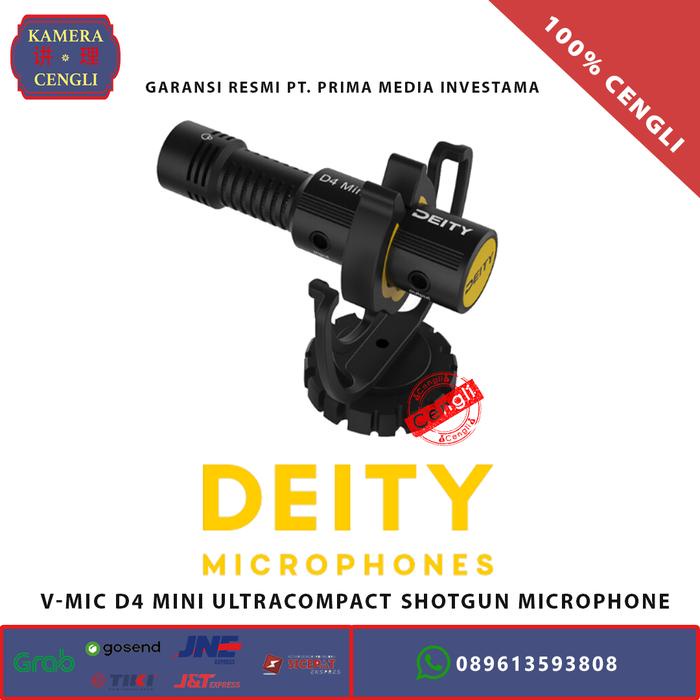 Deity Microphones V-Mic D4 Mini Camera-Mount Shotgun - Resmi - Asli