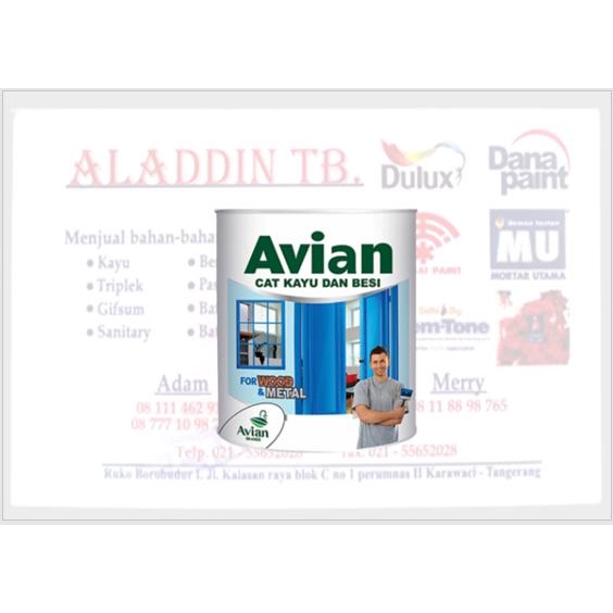 TERBARU Cat Kayu dan Besi Avian tinting/ Ocean Blue 733/ 2.5L GALON