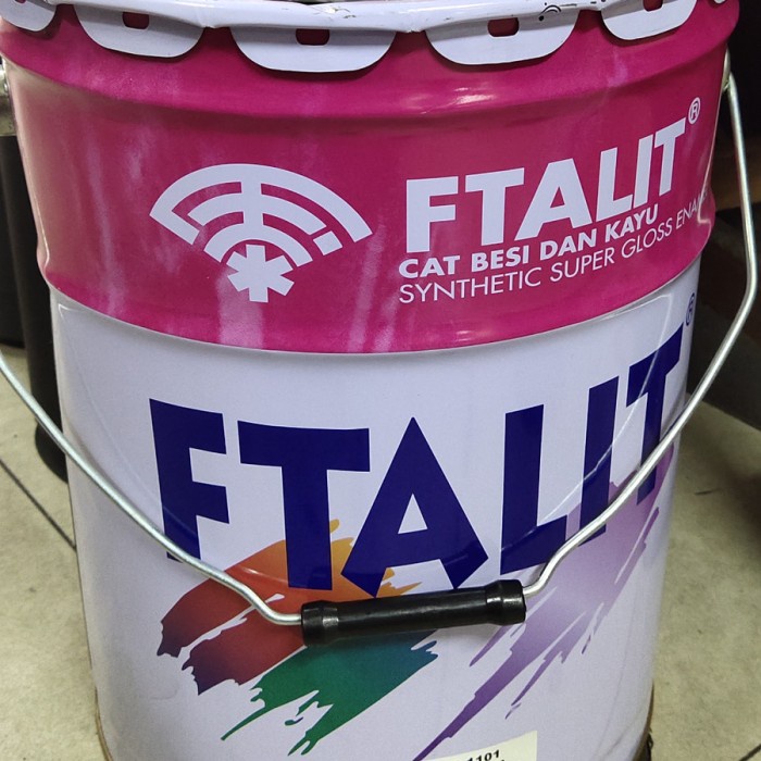 TERBARU Cat besi dan kayu Ftalit 1 PAIL cat hydrant hidran merah warna lengkap