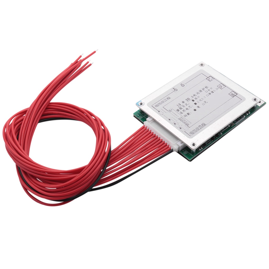 13S 48V 20A Li-Ion Lithium Cell Battery Protection Bms Pcb Board Protection With Balance For E-Bike 
