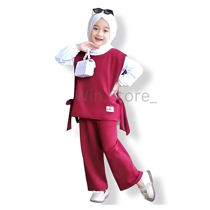 Gayani- Setelan Anak Perempuan Chika Set Kualitas Premium 3-11 Tahun Baju Shakila Panjang Remaja