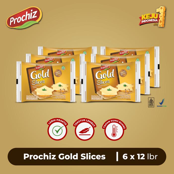 

READY STOK KEJU PROCHIZ GOLD SLICES 12'S PAKET 6 PCS READYY