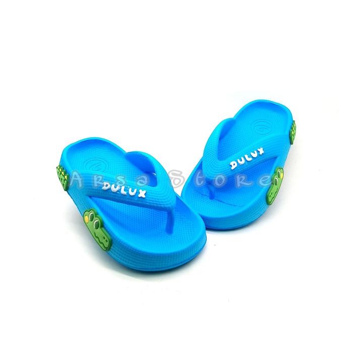 Chibella-Dulux Sandal Jepit Anak Laki Laki Karakter Buaya / Sendal Anak Cowok Umur 2 - 6 Tahun