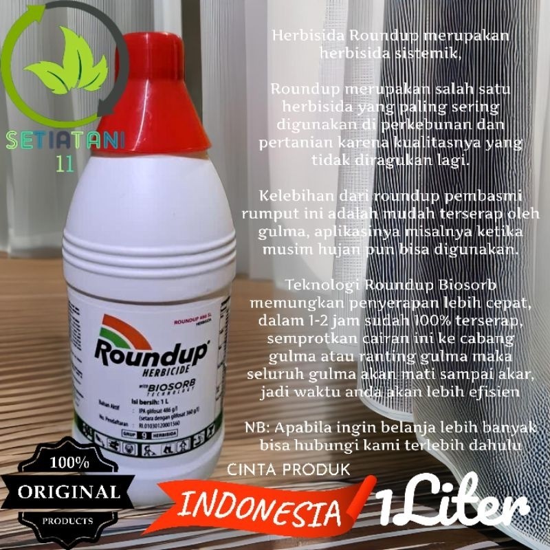 HERBISIDA SISTEMIK ROUNDUP 1LITER