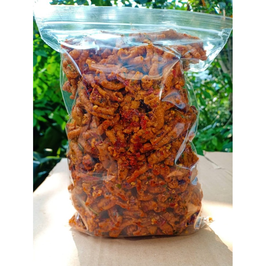 

KERIPIK USUS AYAM CRISPY 1KG PEDAS DAUN JERUK & ORIGINAL