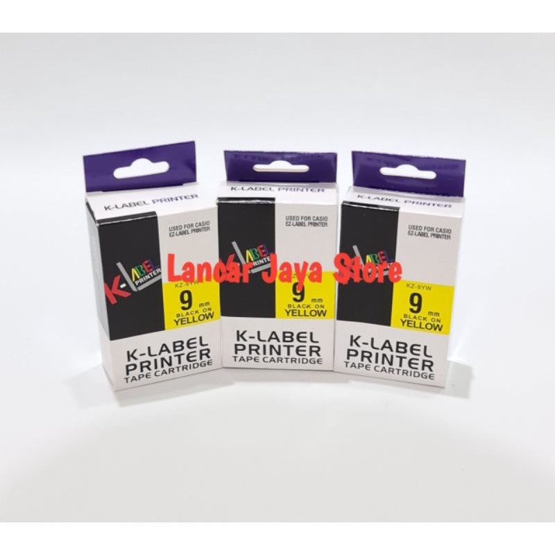

K-Label Printer B Ink Yellow -9YW / Label It 9mm
