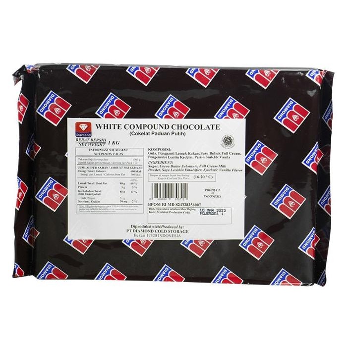 

BisaInstan- white chocolate compound diamond 1 Kg