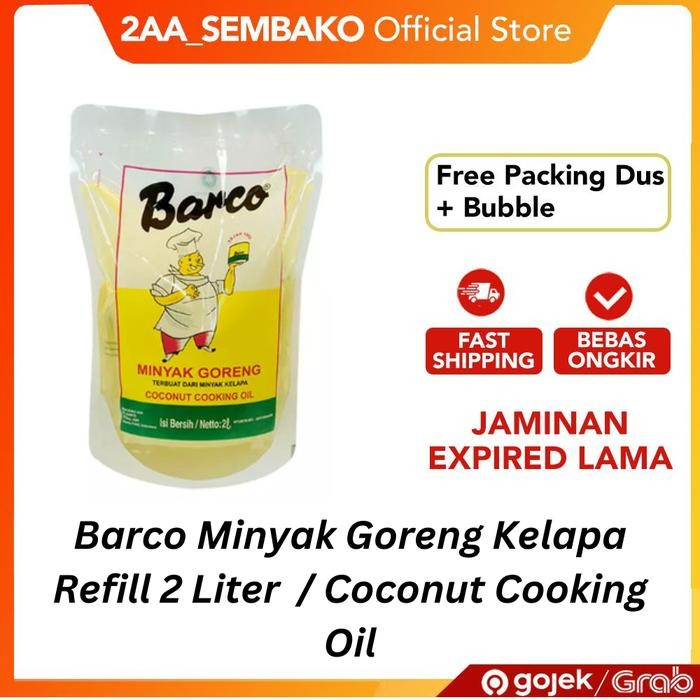 

BisaInstan- Barco Minyak Goreng Kelapa Halal Refill 2 Liter / Coconut Cooking Oil