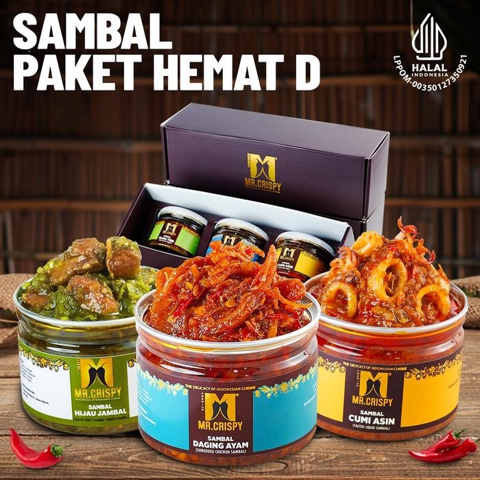 

BisaInstan- PAKET SAMBEL HEMAT D MR.CRISPY(KOTAK HMPERS)