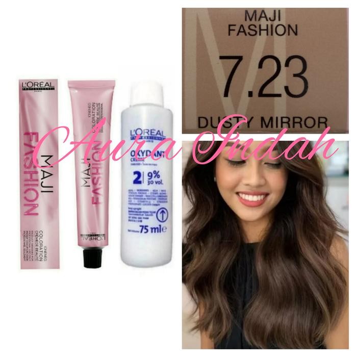 Promo Terbatas Loreal Majifashion No. 7.23 Dusty Mirror & Oxydant 75Ml Aman