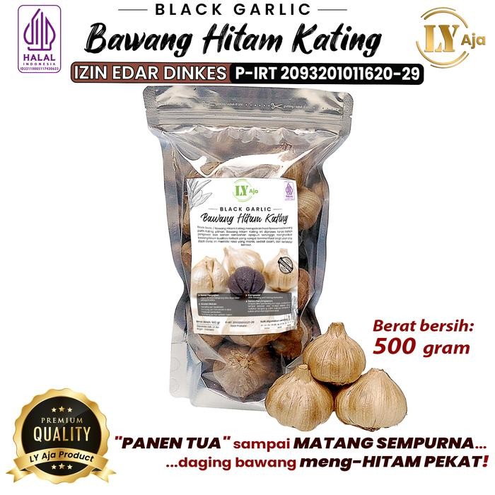 

BisaInstan- Bawang Hitam Kating Black Garlic Sweet Bulbs LY Aja 500 Gram Ekonomis