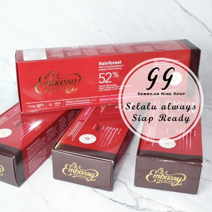 

BisaInstan- Tulip Embassy RAINFOREST Batons 1.5 KG STICK Dark Chocolate COUVERTURE