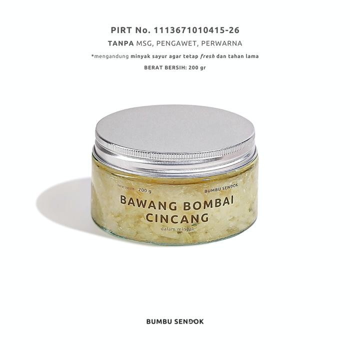 

BisaInstan- BUMBU SENDOK Bawang Bombai Cincang dalam Minyak / Minced Onion 200g
