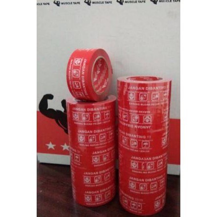 

6 ROLL / 1 S LAKBAN 2 INCH 48 MM X 100 METER FRAGILE MEREK TULISAN JANGAN DIBANTING