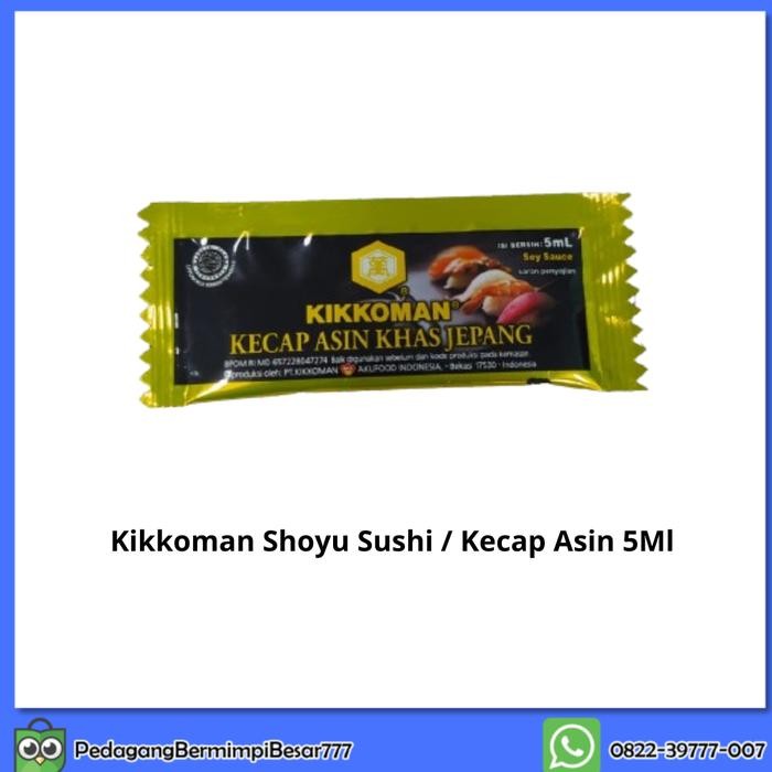 

BisaInstan- Kikkoman Shoyu Sushi / Bumbu Sushi / Kecap Asin Jepang (Sachet) 5Ml