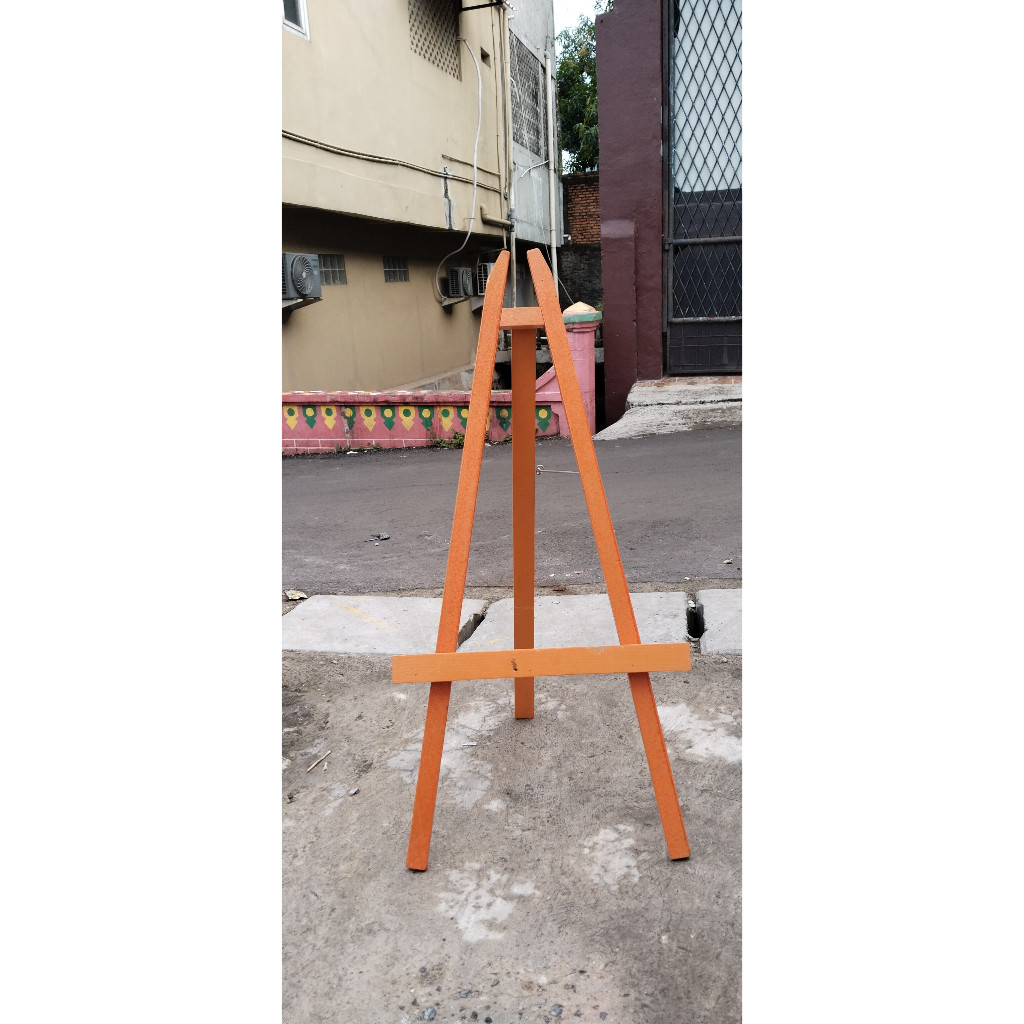 

Whiteboard 50x70 cm + Standing Kayu Kecil 90 cm - Penyangga Papan Tulis Gratis Spidol dan Penghapus