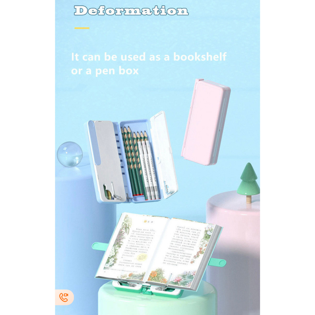 

Tempat K Pensil Anak Lengkap Dengan Papan Tulis Putih + Penyangga Buku Free Spidol