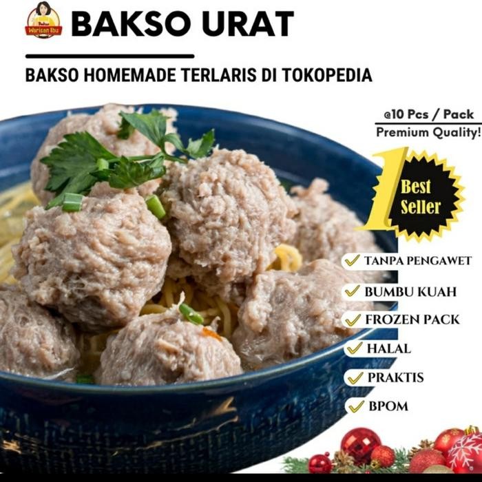 

Kirim,HariYgSama- Bakso Warisan Ibu daging sapi Urat isi 10 buah