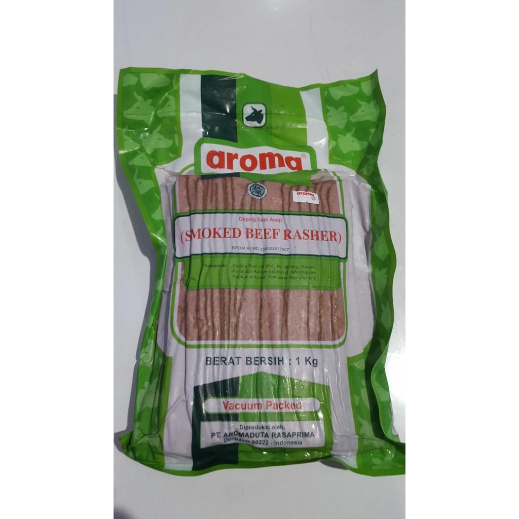 

Kirim,HariYgSama- SMOKED BEEF RASHER DAGING SAPI ASAP AROMA BALI (1kg)